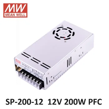 

MEAN WELL SP-200-12 switching power supply 12 volt 200W PFC function 85-264VAC input meanwell power supply 12V DC led driver