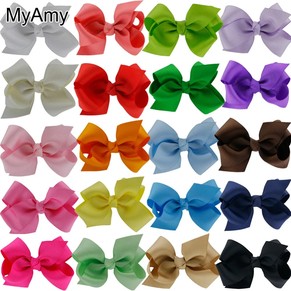 MyAmy Free Shipping 200Pcs/Lot 3'' girls wholesale hair Bows WITHOUT