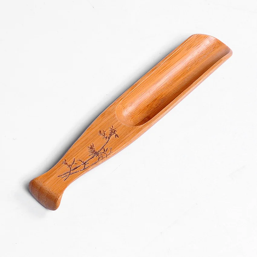 

Natural Bamboo Tea Spoon Delicate Shovel Scoop Honey Sauce Sugar Coffee Matcha Powder Dessert Tableware Tea Ceremony tool