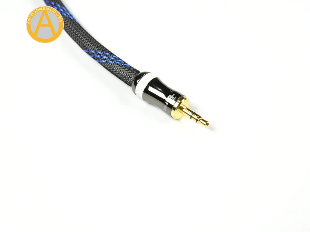 ANAUDIOPHILE HRC01 3.5mm Jack To RCA Cable CANARE Headphone Jack To Stereo RCA Audio Cable 4 Mobile Phone Music Player Amplifier