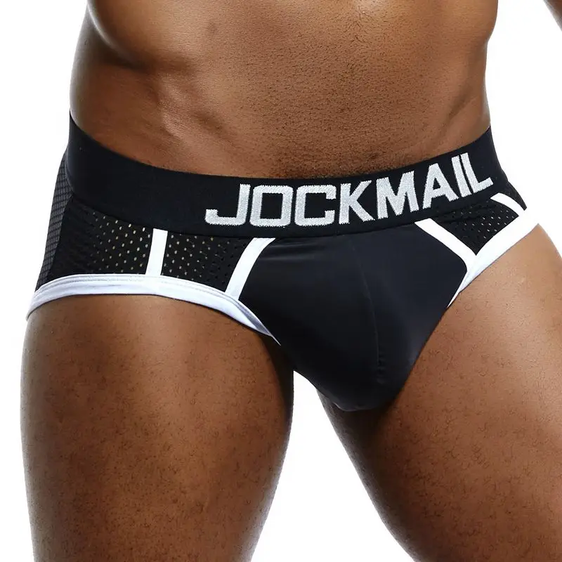 mens boxer briefs with pouch JOCKMAIL Men Underwear Mesh Qucik-Dry Sexy Men Briefs Breathable Mens Slip Cueca Male Panties Underpants Briefs Gay Underwear jockey briefs Briefs