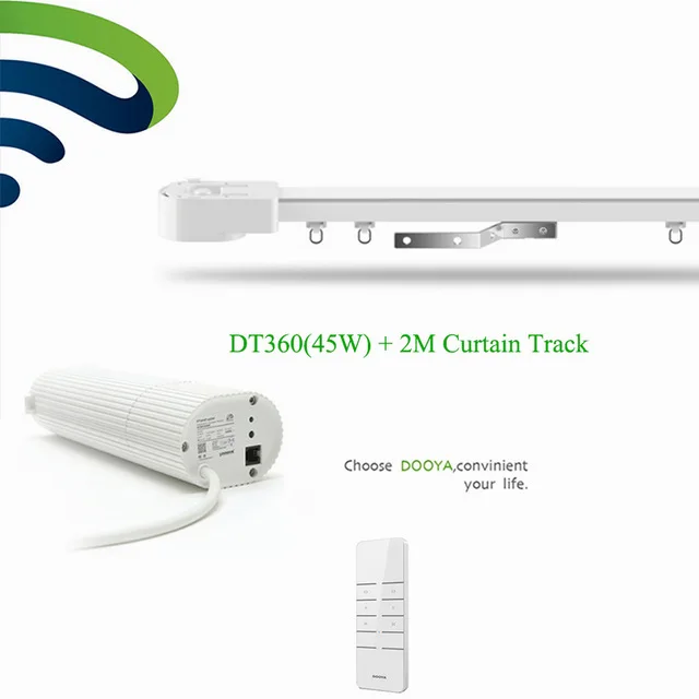 Электрическая занавеска Ewelink Broadlink DNA Intelligient Dooya DT360e с Wi Fi мотором + алюминиевая