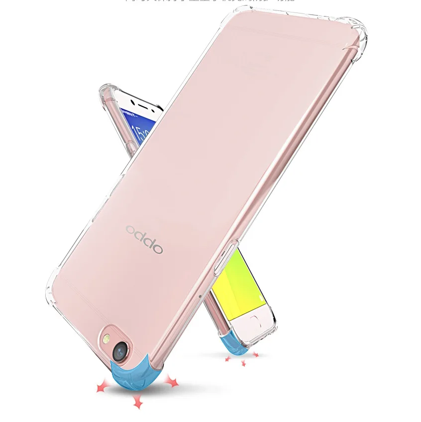 Противоударная подушка мягкий силиконовый чехол из ТПУ для OPPO A39 A57 A59 A71 A73 A79 A83 F1s F5