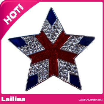 

Red, White & Blue Star Brooch/Pin
