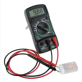 

50pcs XL-830L Electric Voltmeter Ammeter AC/DC/OHM LCD Multimeters Handheld Voltage Current Tester kitchen Tool