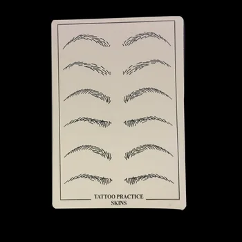 

NEW Eyebrow Tattoo Skins Cosmetic Permanent Makeup Eyebrow Tattoo Practice Skin Supply 6*8" in tattoo accesories Free shipping