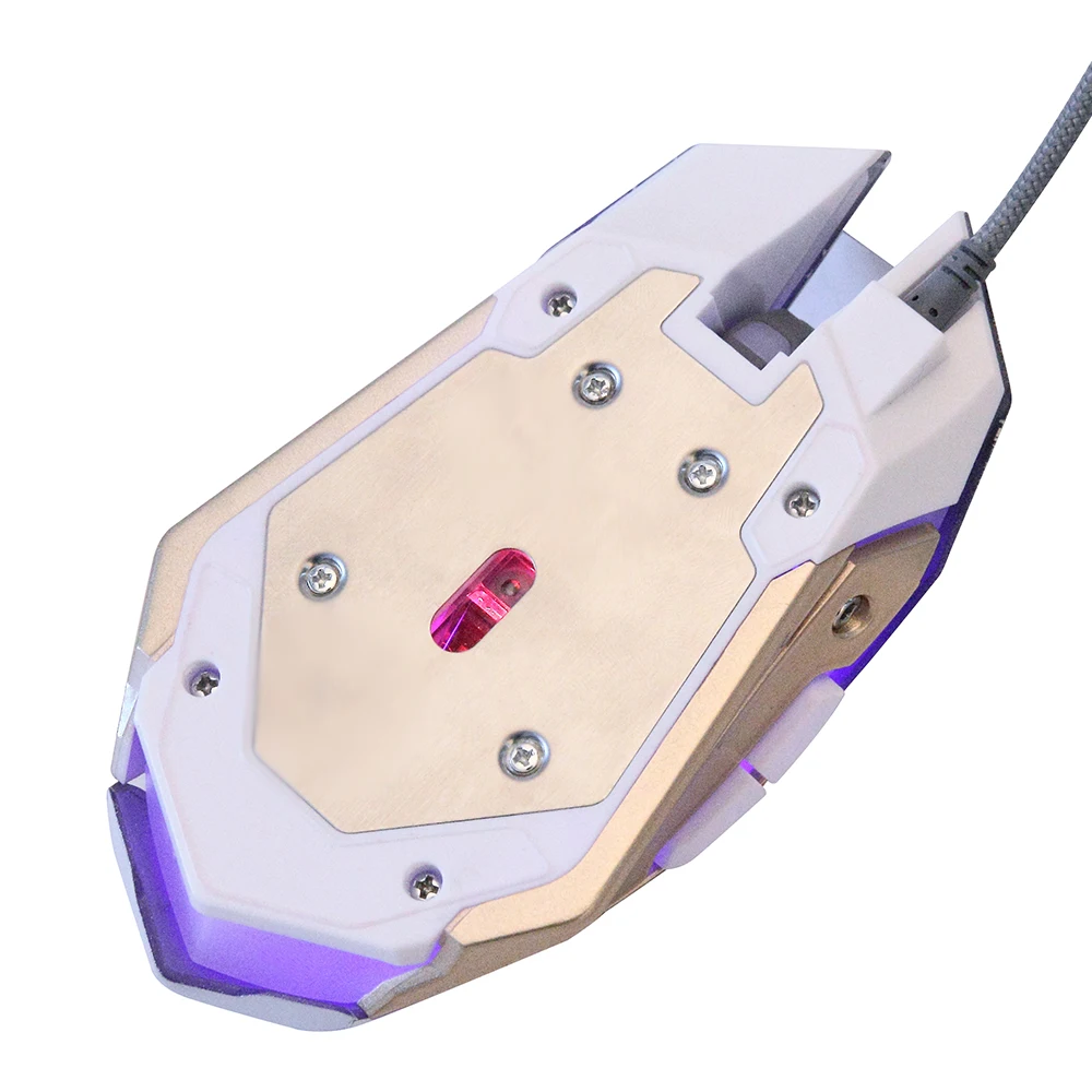  USB Optical Gaming Mouse 3200DPI Adjustable with 4 LED Breathing Light Pro Computer Mice for Laptop