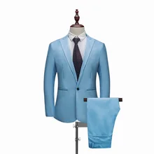 Oeak, роскошный мужской костюм, 2 предмета, мужские свадебные тонкие блейзеры, мужской костюм, деловой, праздничный, повседневная одежда, костюмы(пиджак+ брюки
