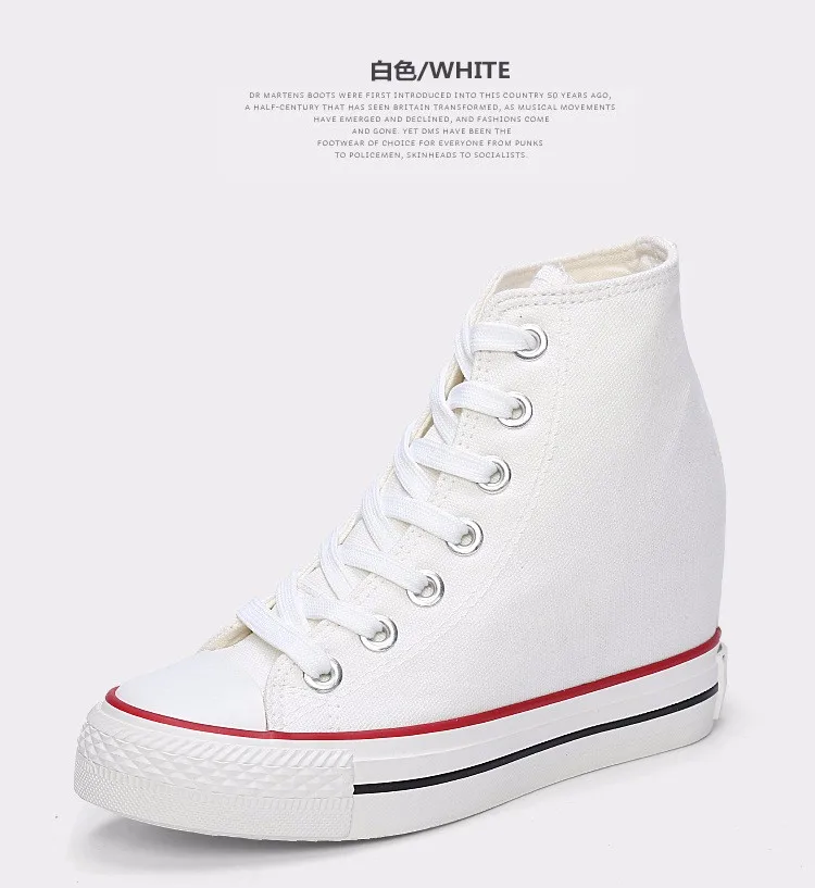 KUYUPP High Top Canvas Women Shoes Espadrilles Spring Autumn Womens Wedges Shoes Lace Up Casual Shoes For Female Sapatilha YD120 (32)