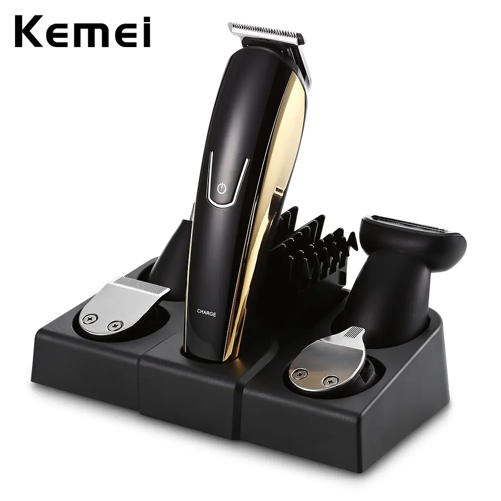

Kemei KM -526 5 In 1 Electric Washable Hair Clipper Nose Trimmer Beard Shaver Adjustable Hair Shaving Machine With 4 Guide Combs