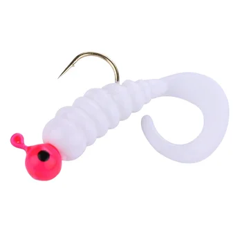 

7PCS/ lot Fishing Bait Soft Bait 40 mm 1.8 g Worms Artificial Silicone Fishing Bait With a Salty Smell Carp Bass Pesca Fishing