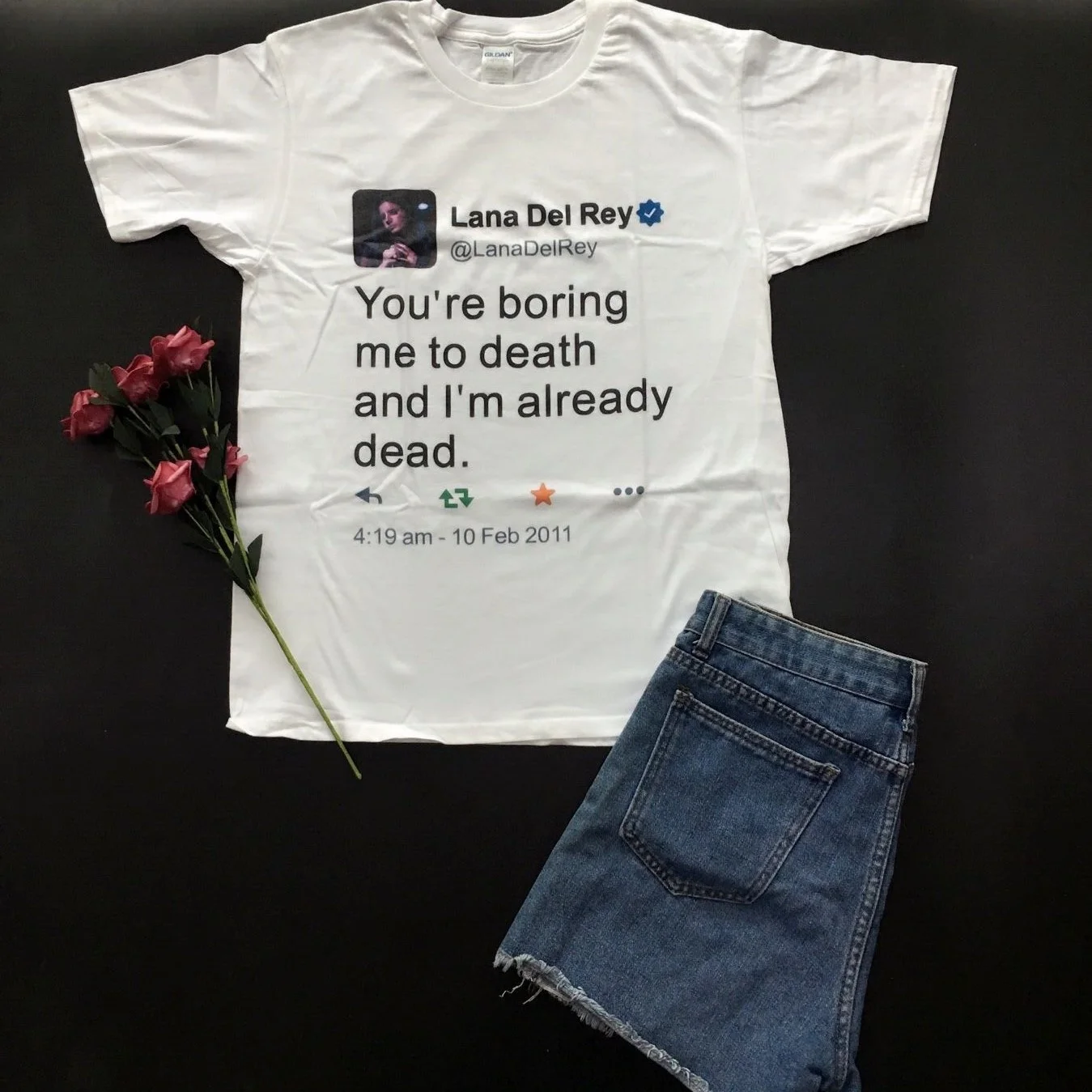 

PUDO-HJN Lana Del Rey Tshirt American Back Printed T-Shirt US Elections Donald Trump Shirt Unisex Men Women Political Slogan