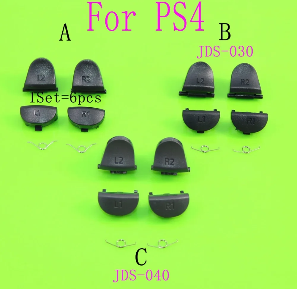 

JDS-030 JDS-040 New Version L1 R1 L2 R2 Trigger Button L2 R2 Springs Replacement for Playstations 4 PS4 Controller Version