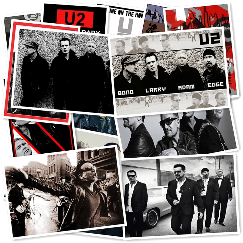 C1-25# U2 сестры классический ремешок для часов серии Стикеры 20/за штуку ПВХ искусство ремесла Коллекция конструкция стены граффити наклейки