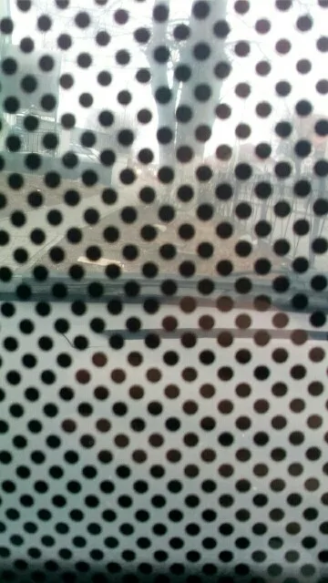 Односторонняя перфорированная виниловая пленка на окно, клейкая стеклянная обертка, рулон 60 см на 3 метра