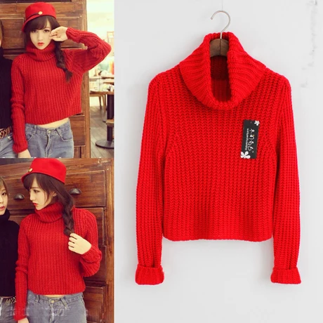 red pullover women's