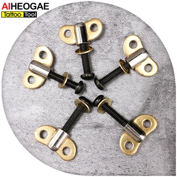 

Wholesale- Lot of 200pcs Beautiful Tattoo Machine Part High Quality Screw Nut Handle Lock Screw Nuts for Tattoo Gun Tool TG5505