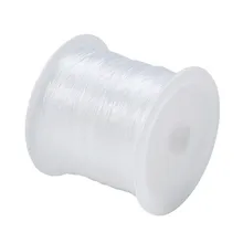 Rolo de pesca transparente, pesca transparente com 0.2/0.25/0.3/0.35/0.4/0.45/0.5mm fio de nylon fio branco para a fabricação de jóias material descobertos do diy