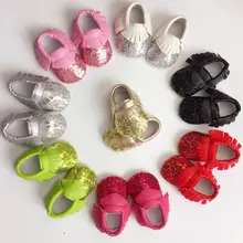 New Fashion Baby Girls Shoes PU Leather Infant Girls Toddler Boys Shoes First Walkers Newborn Moccasins Soft Fringe Kids Shoes
