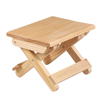 Портативный пляжный стул 24x19x17,8 см, простой деревянный складной стул, уличная мебель, рыболовные стулья, современный Маленький стул для кемпинга - Цвет: HH454300ORI