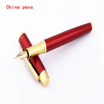 

Luxury Heavy pens 8007 Red wine color International big brand Types Business office Medium Nib fountain pens New