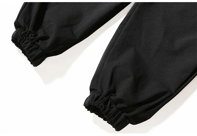 1705 весенний черный мужской комбинезон, свободные штаны в стиле хип-хоп, Корейская уличная одежда, мужские штаны для бега, свободные шаровары, хлопковые мужские комбинезоны