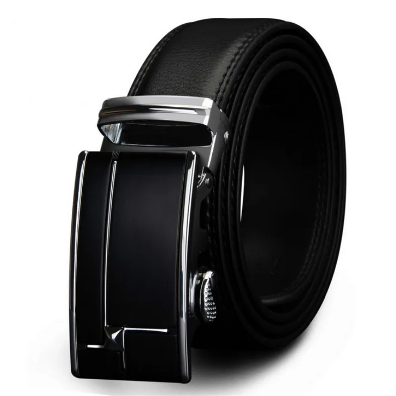 

SOEI Little Stone Decoration Automatic Buckle Belts Men Designer Mens Belt With High Quality Cowhide Leather Belt Men Black Belt