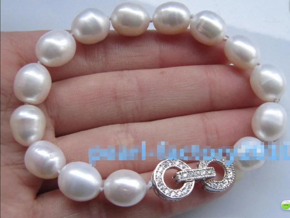 

Free shipping hot sale Women Bridal Wedding Jewelry >> natural 11-12MM SOUTH SEA white PEARL bracelet 2016 new