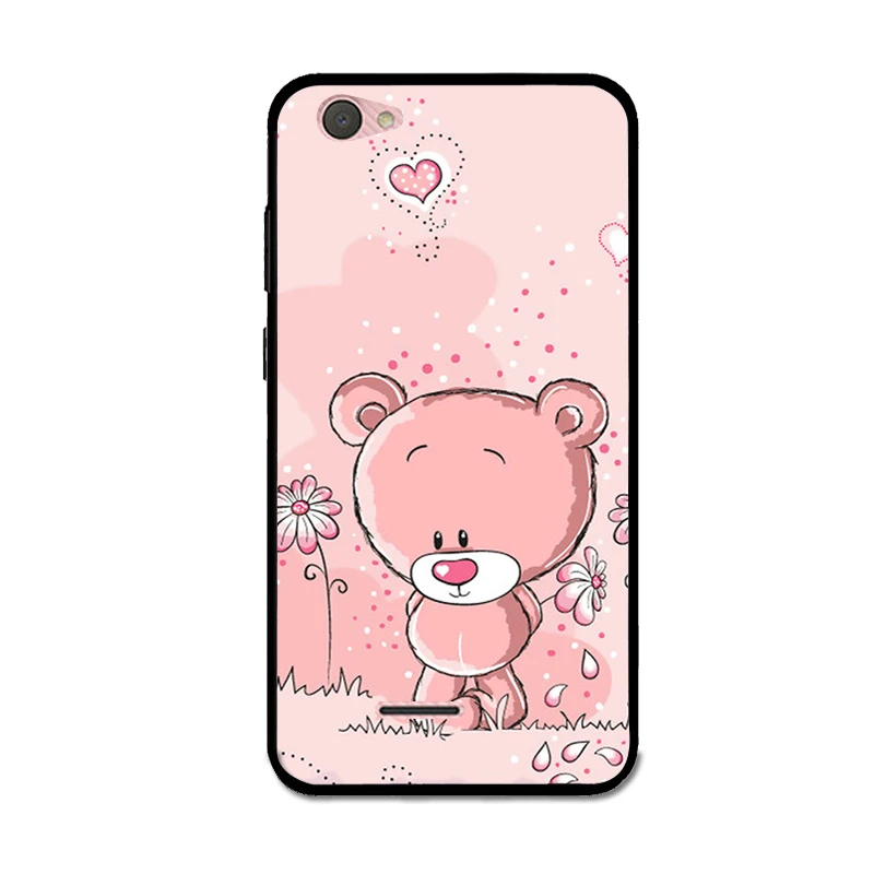 Для BQ 5000 Милый розовый медведь Девушка ТПУ мобильный чехол для телефона для BQ 5000G бархат легкий - Цвет: FX