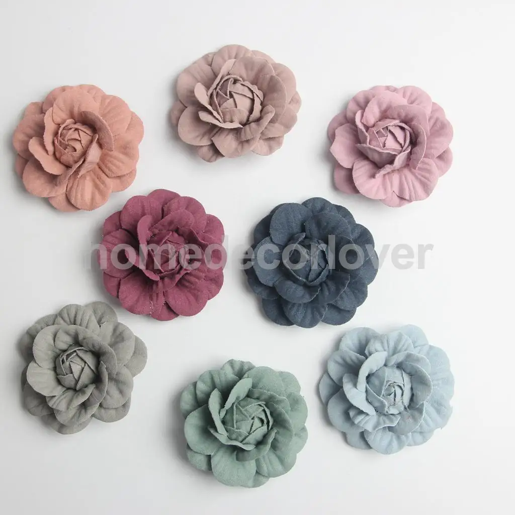 10 шт. искусственные головки розы из замши|flower head|rose flower headrose |