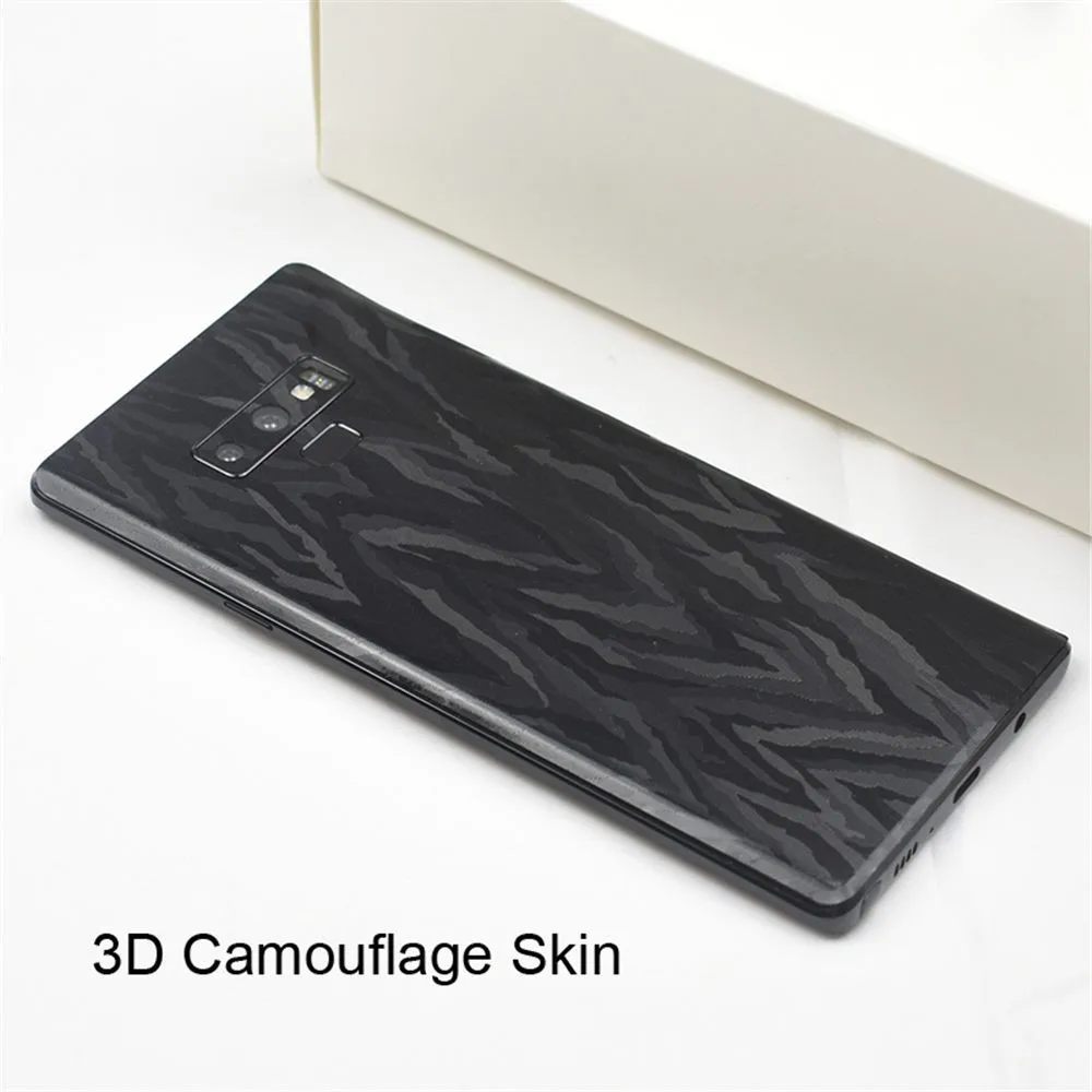 Back Cover Film For Samsung Galaxy Note 9 8 LeatherCarbon FiberWood Skins Protective Sticker For Samsung S9 S8 Plus Note 9 8