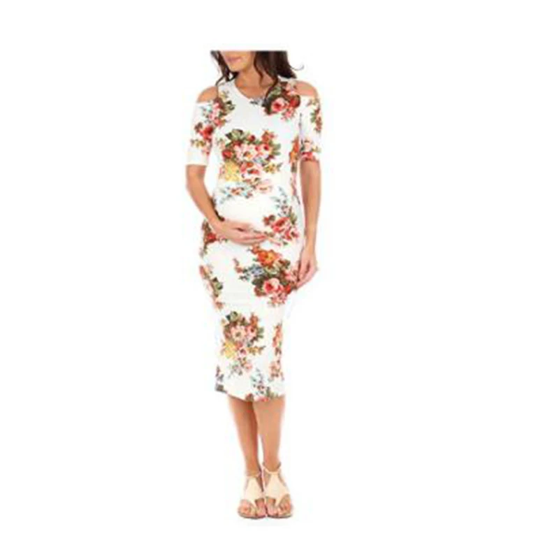

Summer Printed Round Neck Maternity Dresses Maternity Clothes Pregnancy Dress Sexy Pregnant Dress Pregnants Dress femme enceint