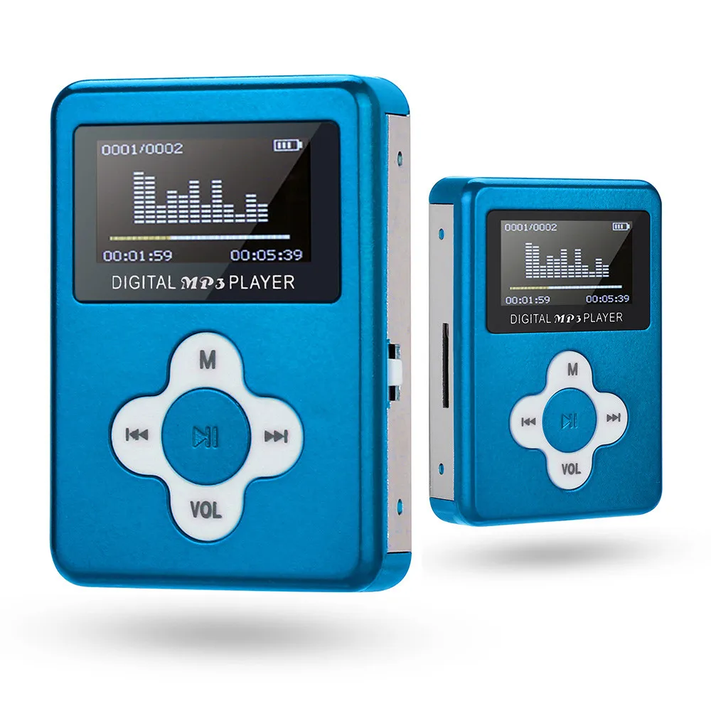 Мини MP3-плеер с ЖК-экраном Поддержка 32 Гб TF слот для карт цифровой мини USB MP3 музыкальный медиа детский аудио музыкальный плеер