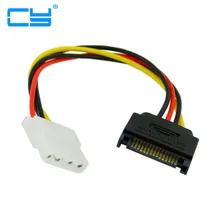 5 peças/lote série ata sata ii 15 pinos para conector de disco rígido de 4 pinos de alimentação