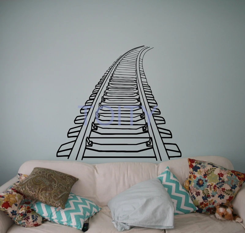 Buy Railway Railroad Wall Sticker Train Rail Vinyl