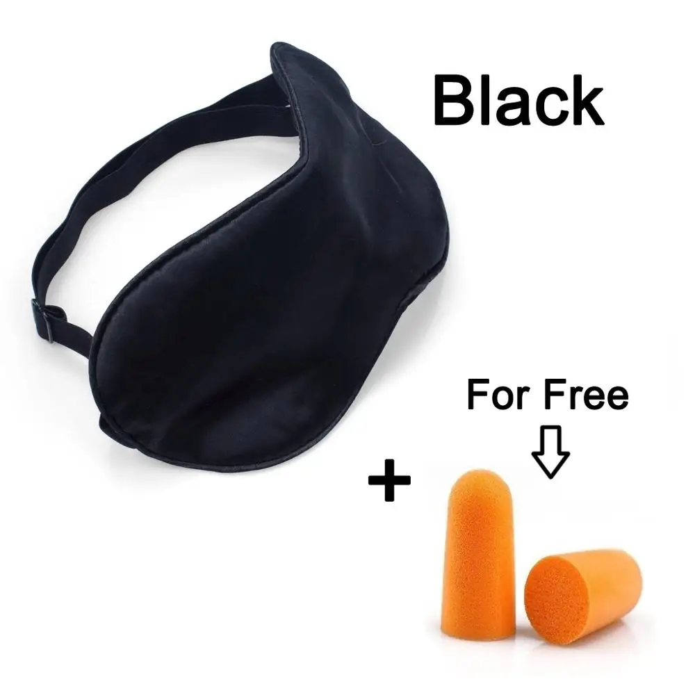 1 X Filled Pure Silk EyeShade Sleeping Eye Mask Cover Eyepatch Blindfolds Eyeshade For Health Sleep Shield The Light Goggles (12)