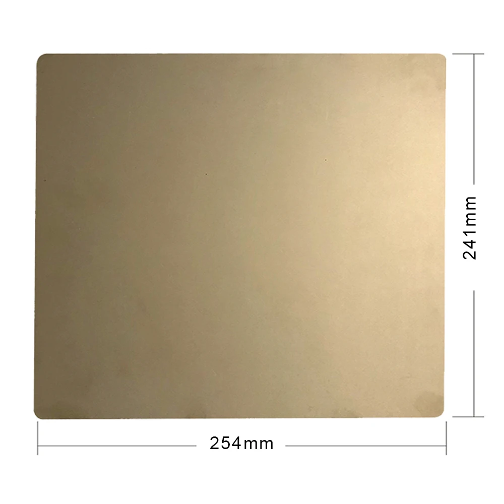 

ENERGETIC Clone 241x254mm Spring Steel Plate Tempered Build Surface for Prusa i3 MK2 MK3 Heated Bed 3D Printer