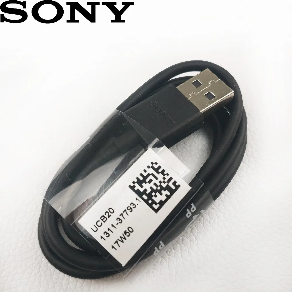 

Original Sony Xperia XZ3 Charger cable Usb3.1 Type-C quick 100cm black ucb20 fast data cable for Sony Xperia XZ2 XZ1 smartphone