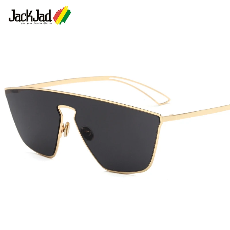 

JackJad 2017 Fashion Shield Style Metal Quality Sunglasses Brand Design Cool Metal Shape Sun Glasses UV400 Oculos De Sol 666