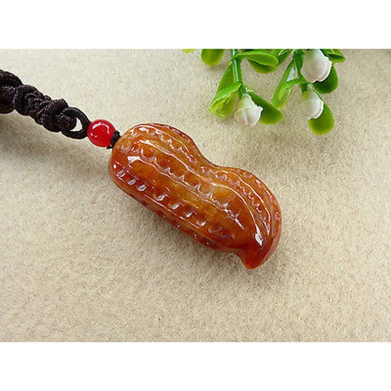 Красивый ледяной класс яркий Ping'an кулон арахис|peanut|pendant |