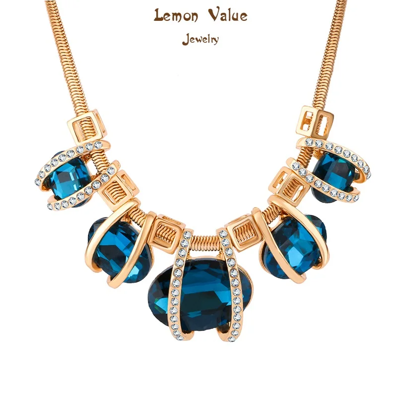 Lemon Value Romantic Statement Choker Vintage Rhinestone