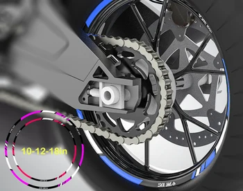 

Motorcycle Car Stickers Decals Reflective Strips Motocross Wheels 10/12/18in Motor Bike Rims Tape Tire Sticker Car Styling r20