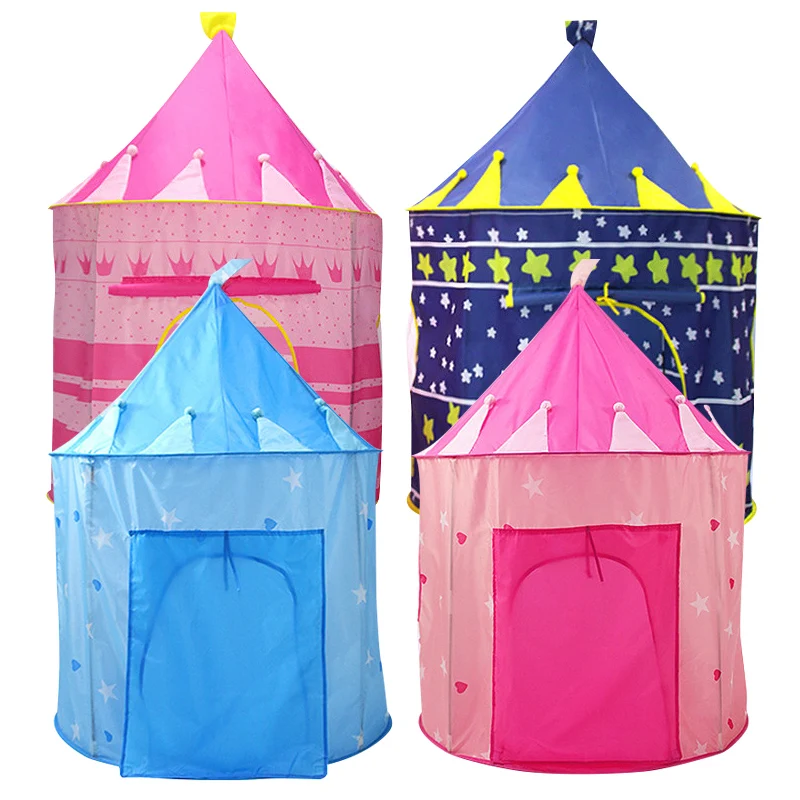 Children Play House Toy Tent Princess Castle Folding Tipi Play Tent Outdoor Yurt Tents for Kids