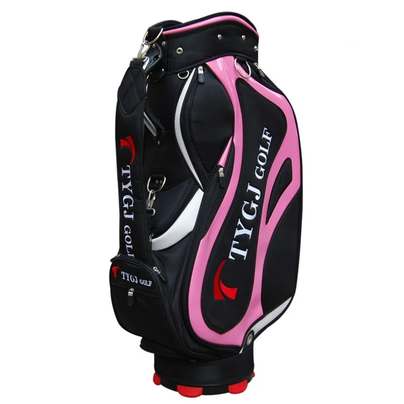 

2019 Standard Ball Bag Women Big Capacity Clubs Package Ladies Travel Packing Bag Stand Pu Nylon Cover Package D0650