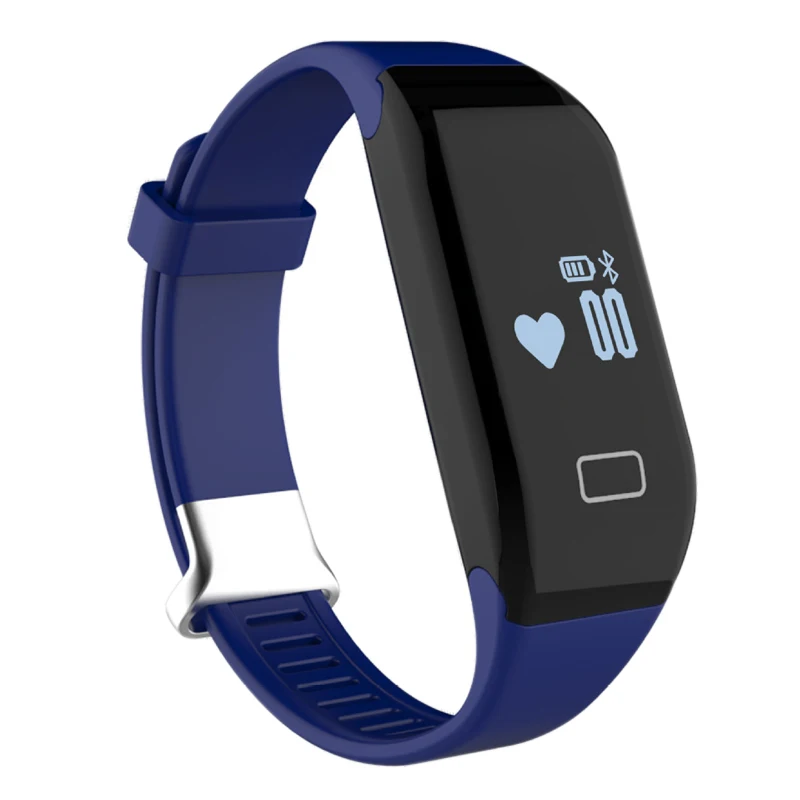 Профессиональный смарт-браслет H3, монитор сердечного ритма, фитнес-трекер, браслет для Xiaomi, android Phone, умный Браслет - Цвет: Синий