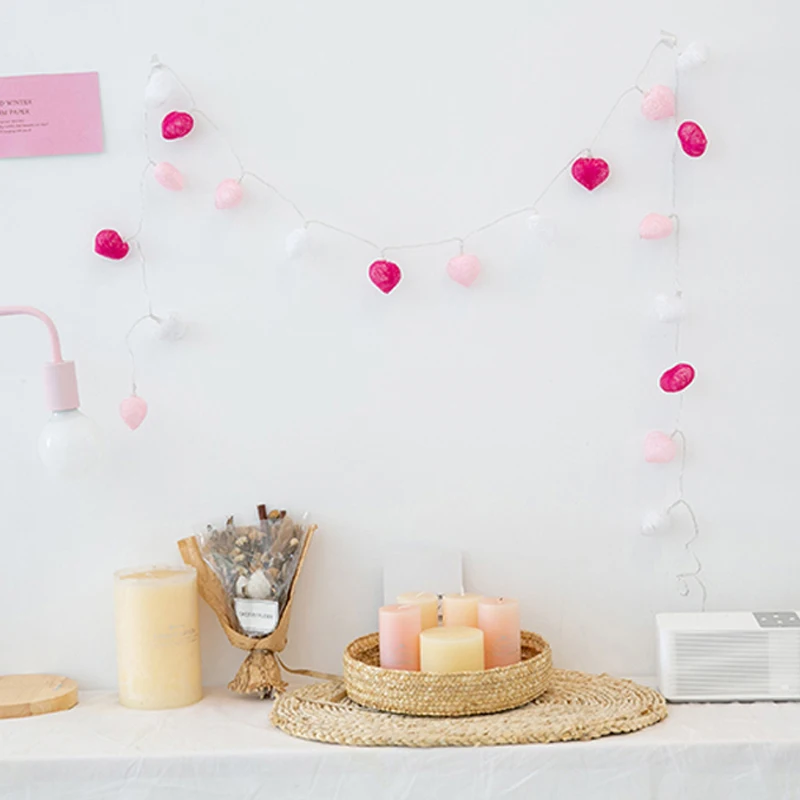 1-M-1-5-M-10-LED-Heart-Shaped-String-Lights-Creative-Cotton-Line-Love-Heart