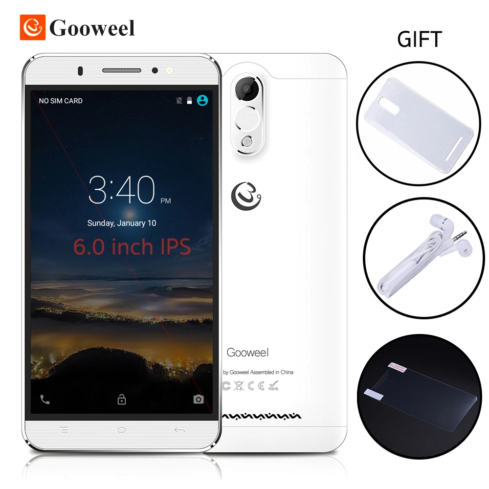 Цена за Бесплатный случай gooweel m3 мобильный телефон 6.0 дюймов ips экран mtk6580 quad core смартфон 8MP + 5MP GPS 1 ГБ RAM 8 ГБ ROM 3 Г Сотовый телефон Цена за Бесплатный случай gooweel m3 мобильный телефон 6.0 дюймов ips экран mtk6580 quad core смартфон 8MP + 5MP GPS 1 ГБ RAM 8 ГБ ROM 3 Г Сотовый телефон