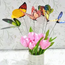 10 шт. имитация бабочки палка орнамент дома Открытый Сад бонсай декор для патио новое поступление