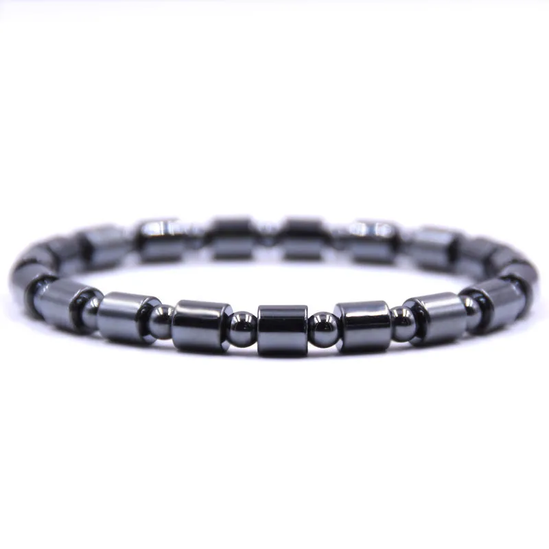 

HYHONEY Fashion jewelry Hematite Bracelets for women Elasticity Bracelet men Jewelry pulseira masculina