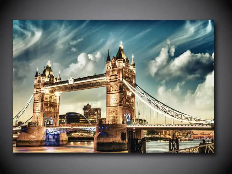 1 Panel london tower bridge england print painting on canvas Wall Art